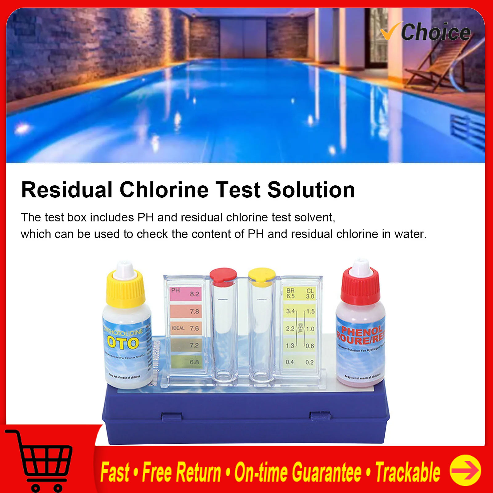 Marine Aquarium Test Kit - Roztwór do testowania jakości wody w