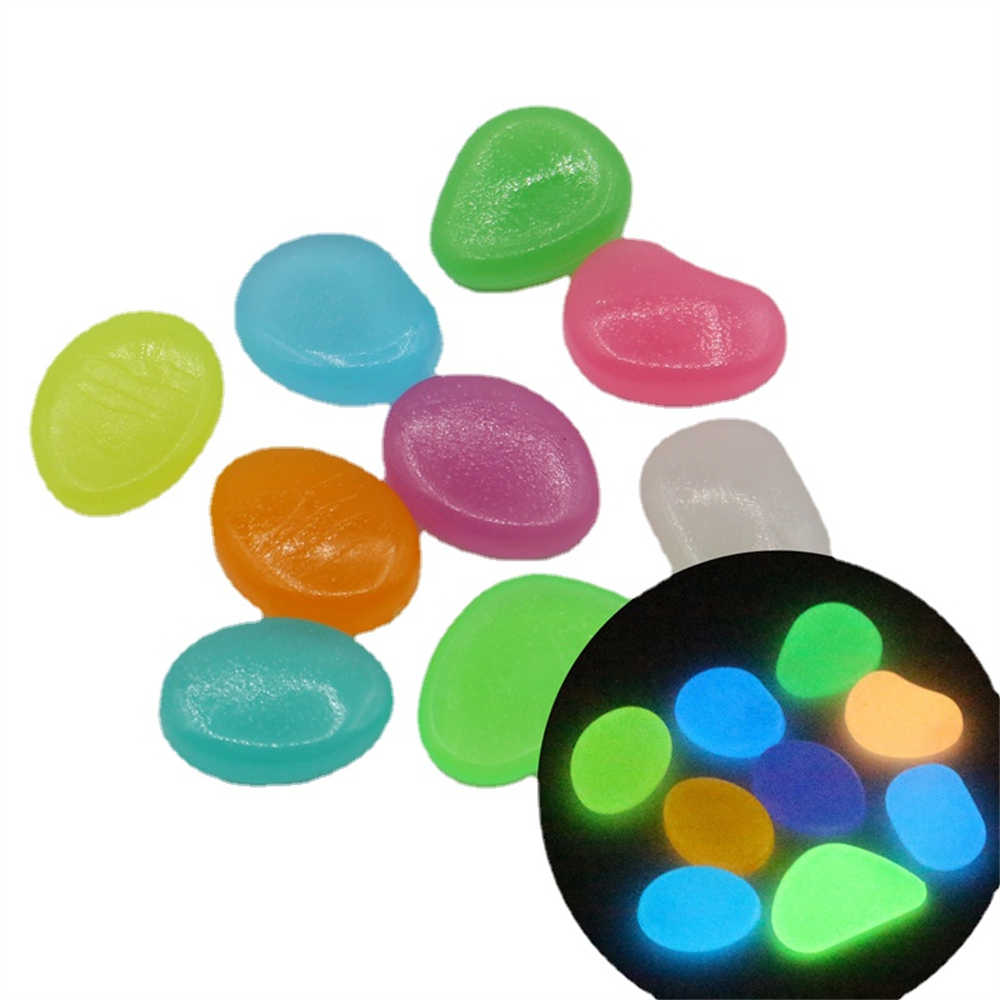 Aquarium Marine Fish - 50 sztuk świecący kamień fluorescencyjny żwir