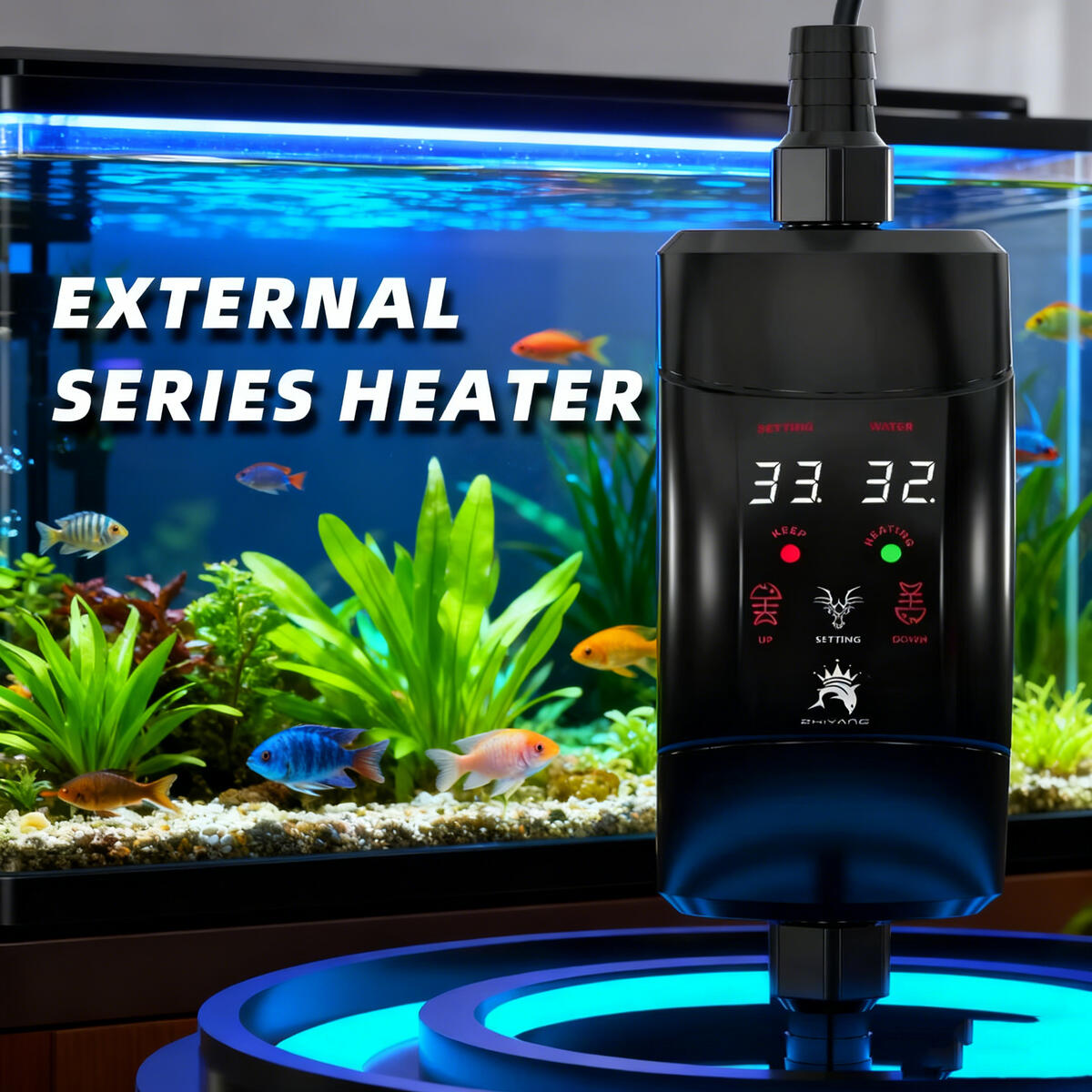 Zewnętrzny pręt grzejny 300W - – Marine Aquarium Heater recenzja i cena