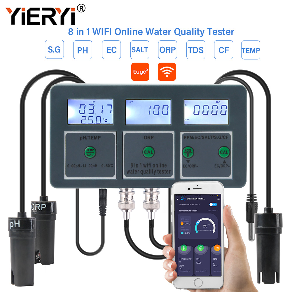Yieryi WiFi Tuya Smart PH ORP  – Marine Aquarium Test Kit recenzja i cena